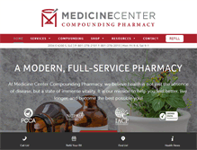 Tablet Screenshot of medicinecenterrx.com